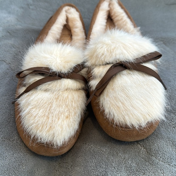 Ugg Women Ansley Shaine Suede Loafer Slipper - Picture 3 of 6